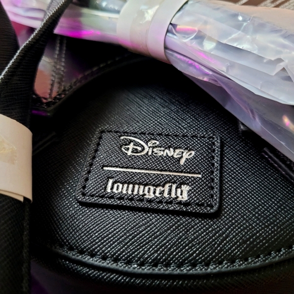 Loungefly X LASR Disney Halloween Minnie Bat Convertible Mini Backpack - Picture 3 of 6